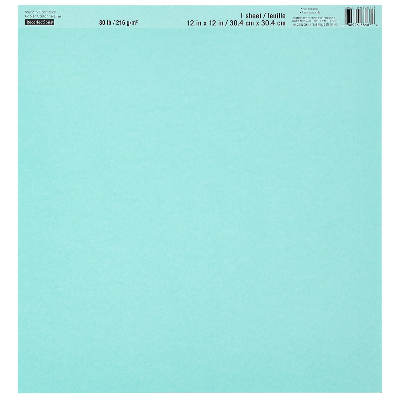 Smooth Solid Cardstock Paper by Recollections™, 12" x 12"